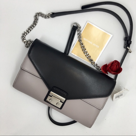 MICHAEL Michael Kors Handbags - MichaelKors Sloan Color-Block Leather Chain Wallet